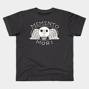 Memento Mori - Spooky Tombstone Design Kids T-Shirt